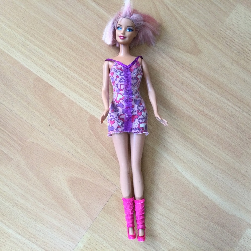2009 Barbie Weird Barbie  with High Heel Leg Warmers Fashionista